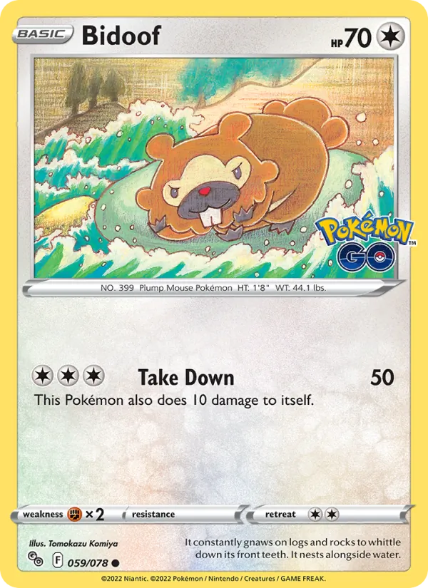 Bidoof 059/78 Pokémon GO