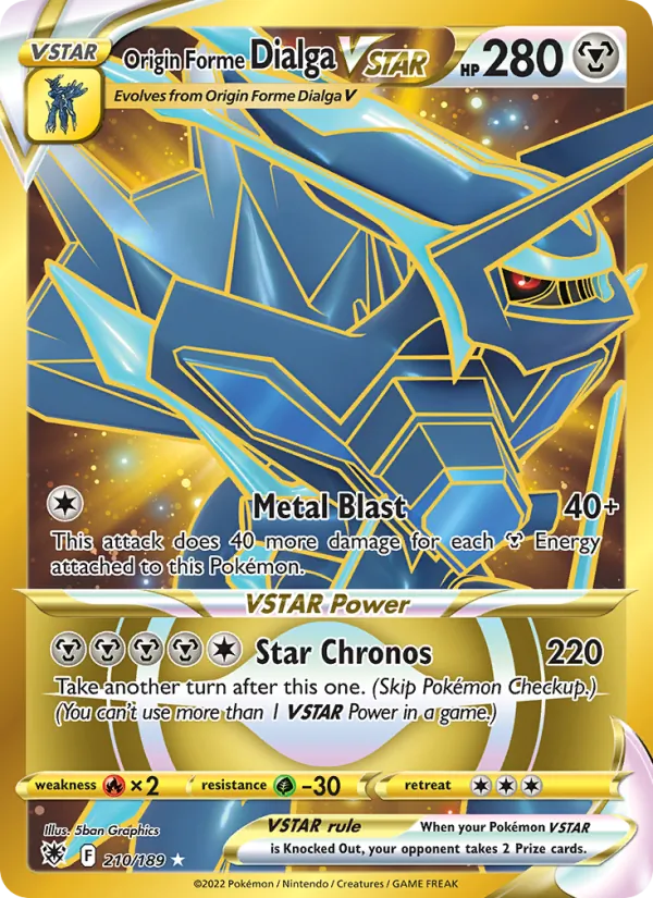 Origin Forme Dialga VSTAR 210/189 Astral Radiance