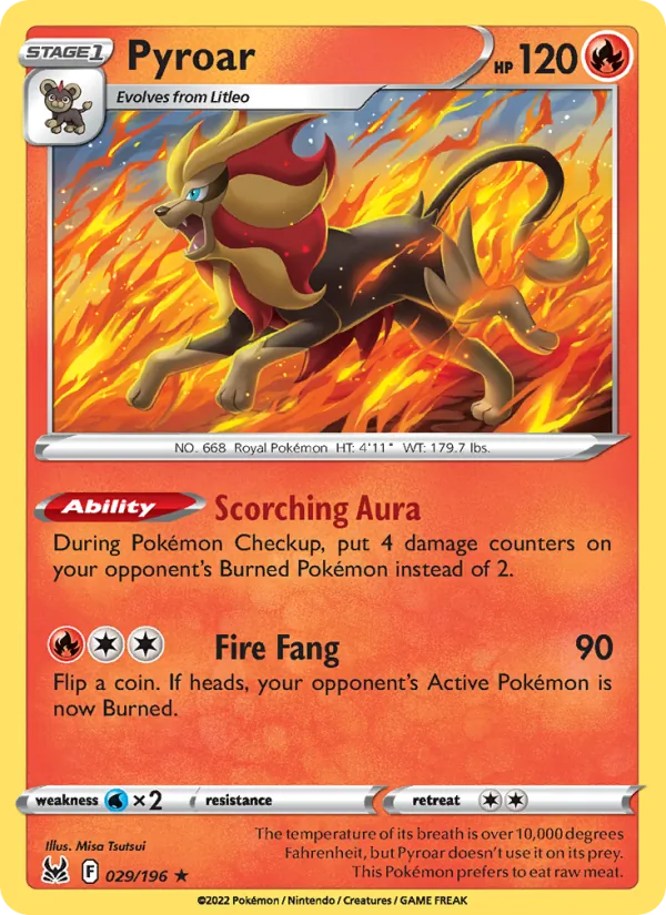 Pyroar 029/196 Lost Origin