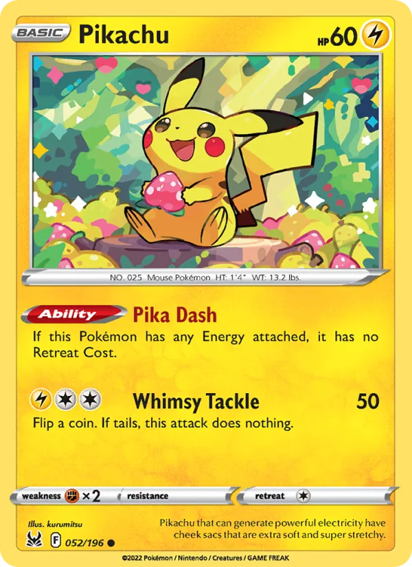 Pikachu 052/196 Lost Origin