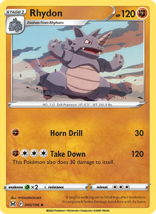 Rhydon 090/196 Lost Origin