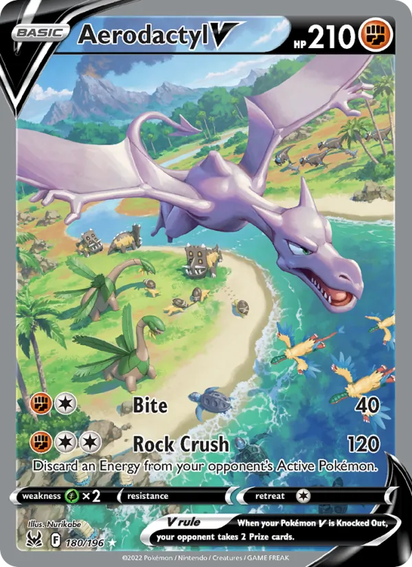 Aerodactyl V 180/196 Lost Origin