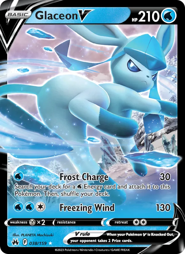 Glaceon V 038/159 Crown Zenith