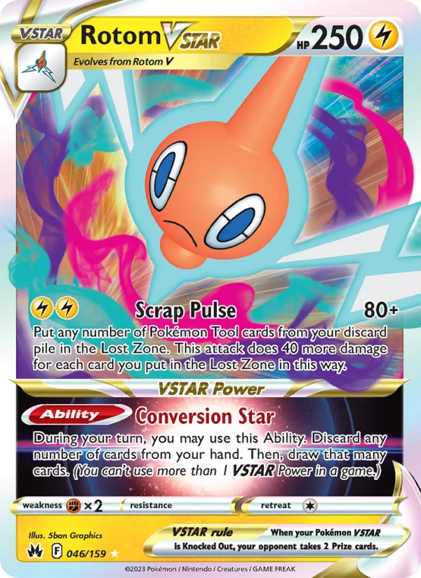 Rotom VSTAR 046/159 Crown Zenith