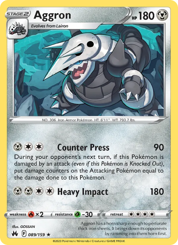 Aggron 089/159 Crown Zenith
