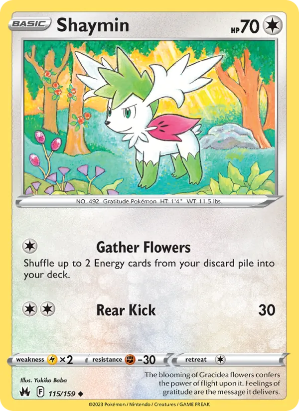 Shaymin 115/159 Crown Zenith