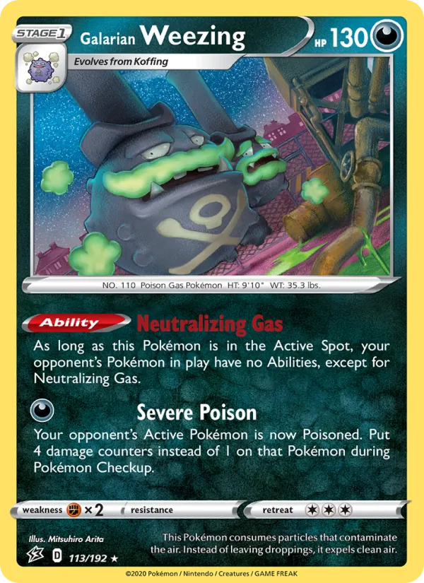 Galarian Weezing 113/192 Rebel Clash