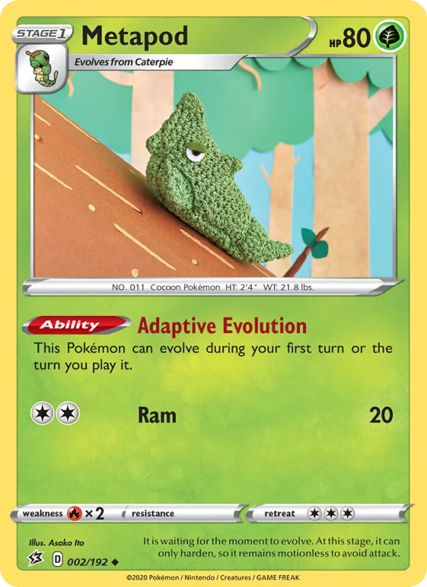 Metapod 2/192 Rebel Clash