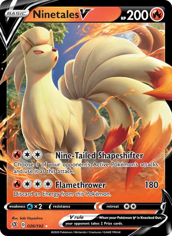 Ninetales V 26/192 Rebel Clash