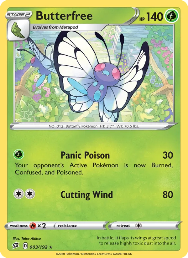 Butterfree 3/192 Rebel Clash