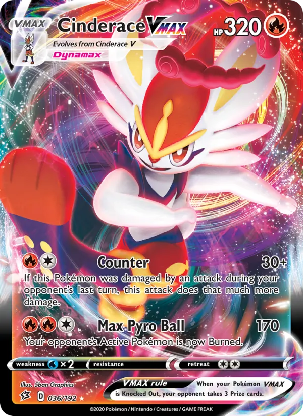 Cinderace VMAX 36/192 Rebel Clash