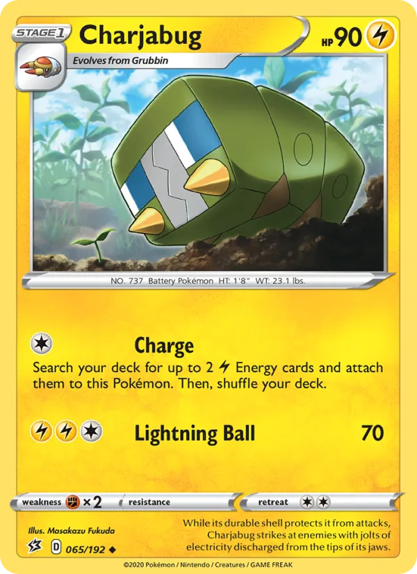 Charjabug 65/192 Rebel Clash