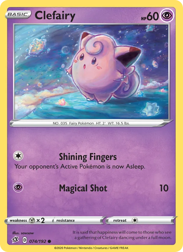Clefairy 74/192 Rebel Clash