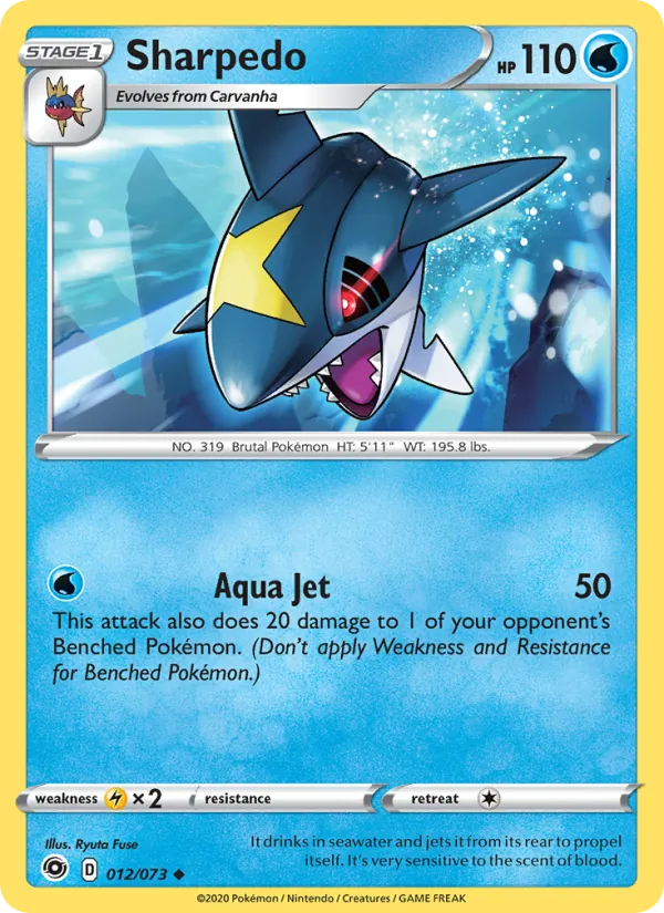 Sharpedo 12/73 Champion's Path