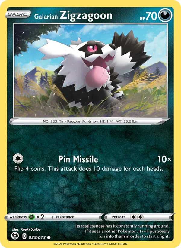 Galarian Zigzagoon 35/73 Champion's Path