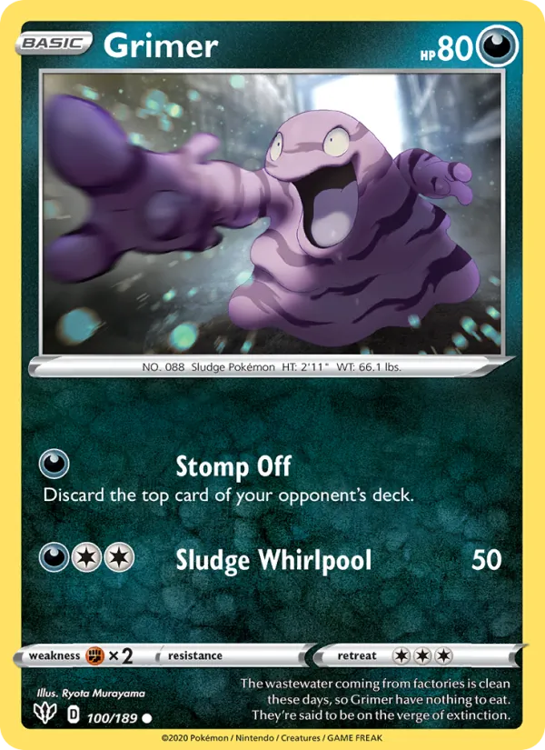 Grimer 100/189 Darkness Ablaze