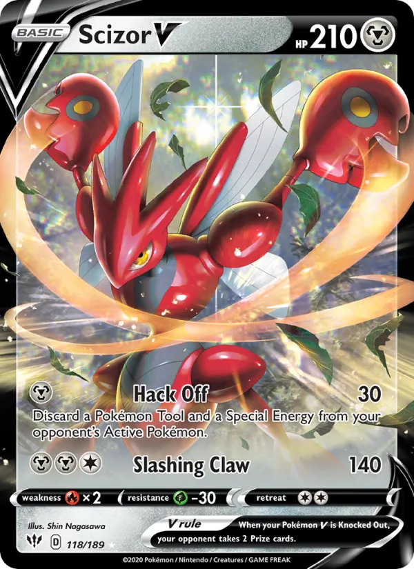Scizor V 118/189 Darkness Ablaze