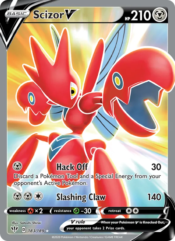 Scizor V 183/189 Darkness Ablaze