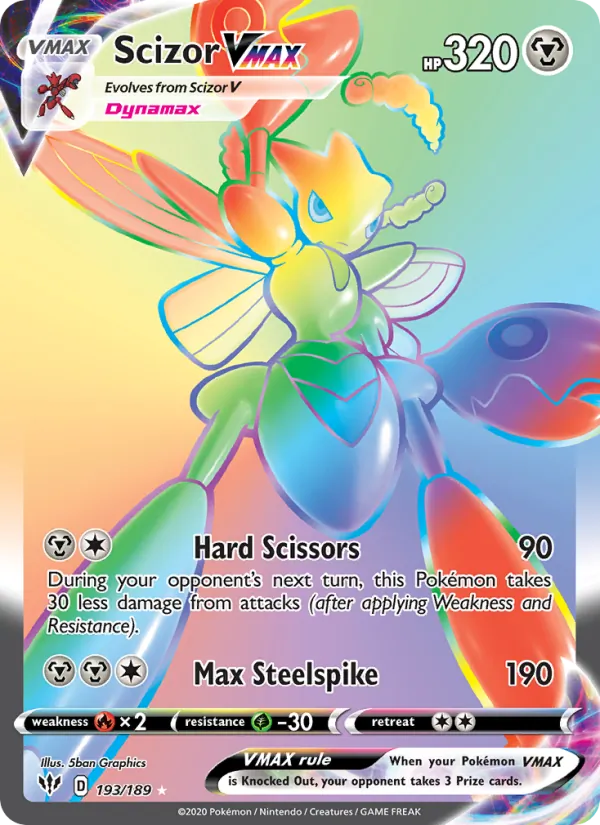 Scizor VMAX 193/189 Darkness Ablaze