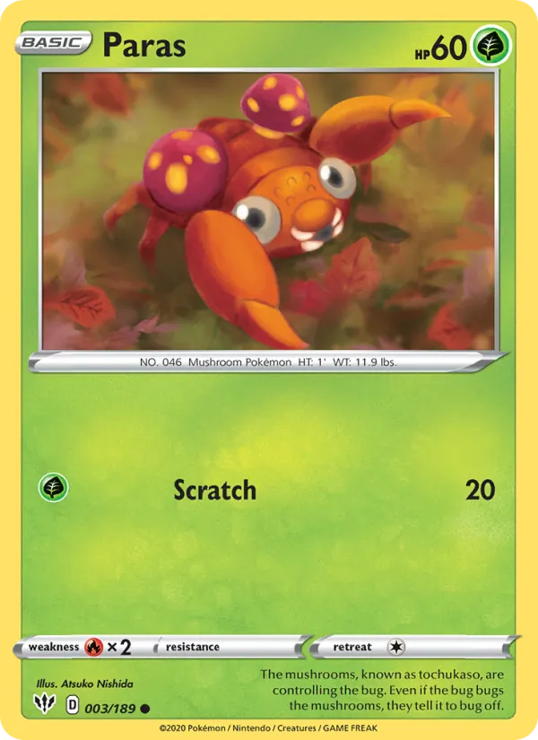 Paras 3/189 Darkness Ablaze