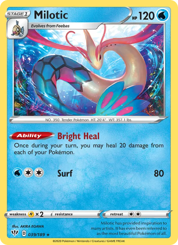 Milotic 39/189 Darkness Ablaze