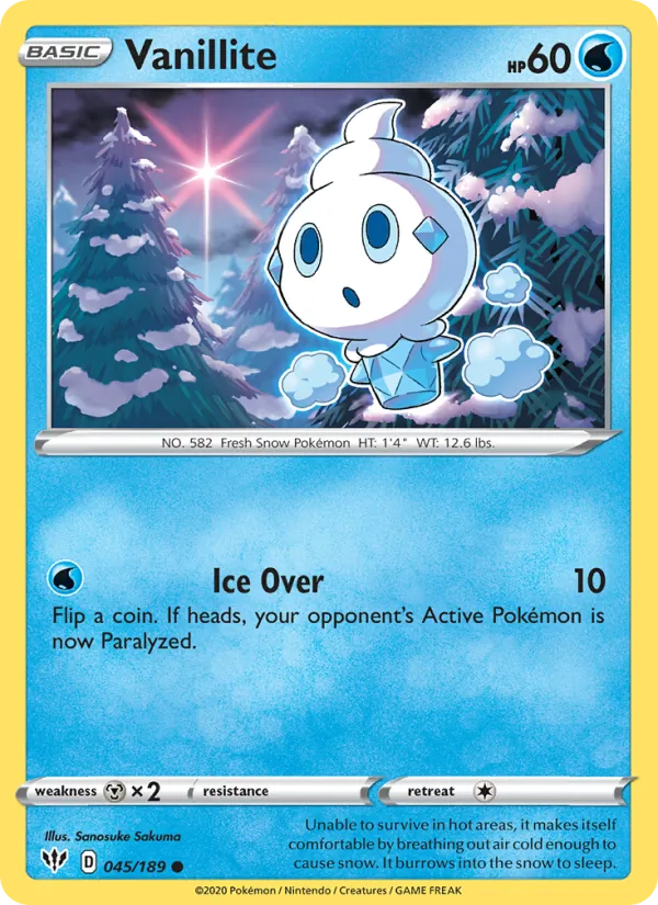 Vanillite 45/189 Darkness Ablaze