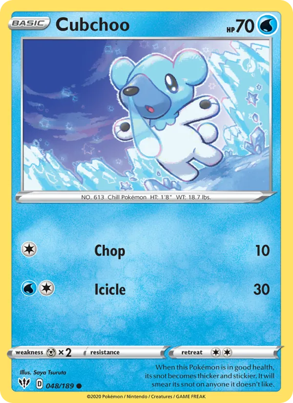 Cubchoo 48/189 Darkness Ablaze