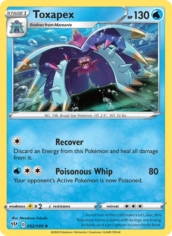 Toxapex 52/189 Darkness Ablaze