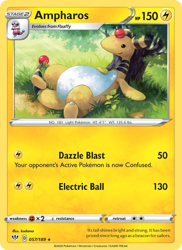 Ampharos 57/189 Darkness Ablaze