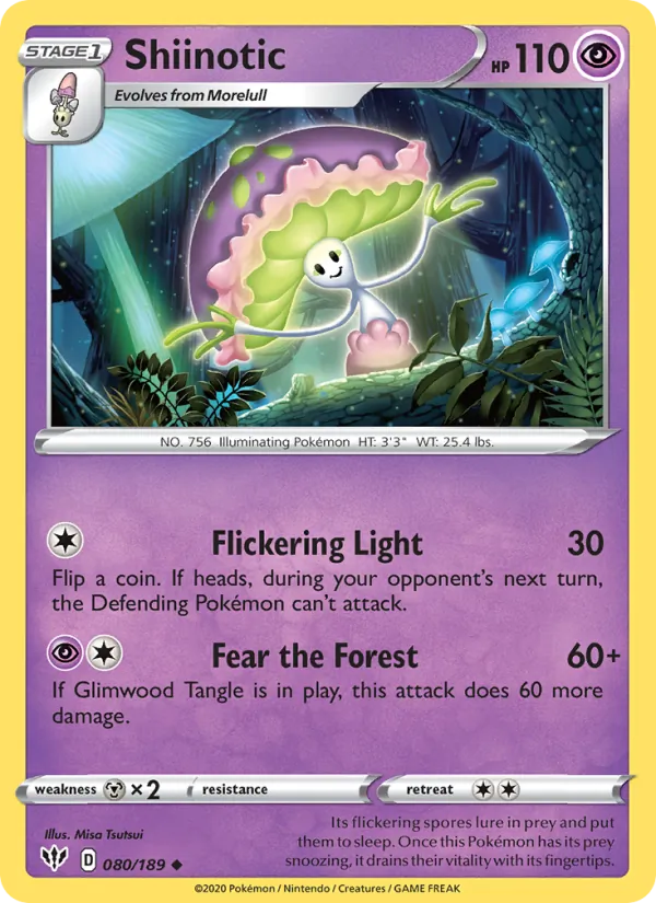 Shiinotic 80/189 Darkness Ablaze