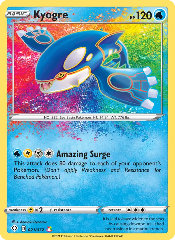 Kyogre 21/72 Shining Fates