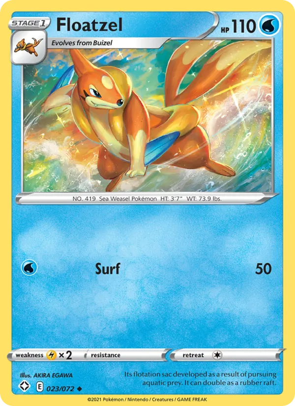 Floatzel 23/72 Shining Fates
