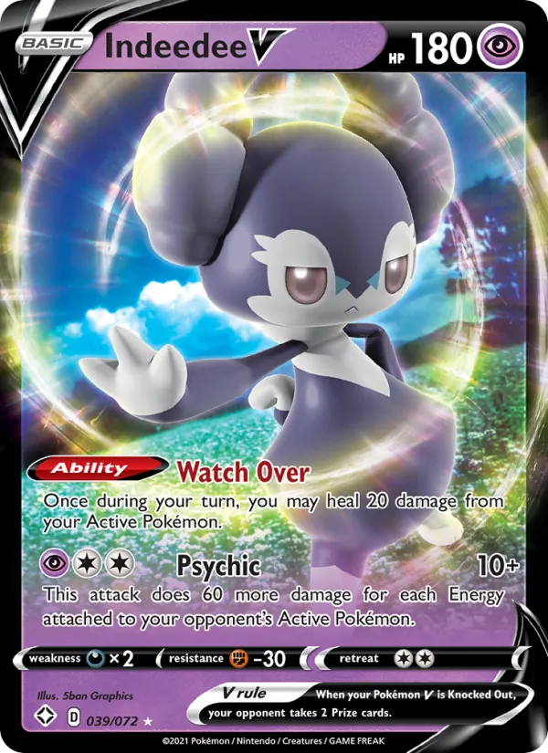 Indeedee V 39/72 Shining Fates