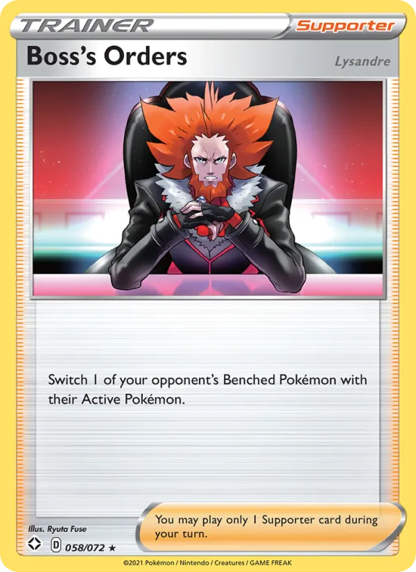 Boss's Orders (Lysandre) 58/72 Shining Fates