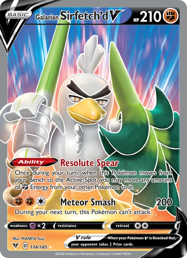 Galarian Sirfetch'd V 174/185 Vivid Voltage
