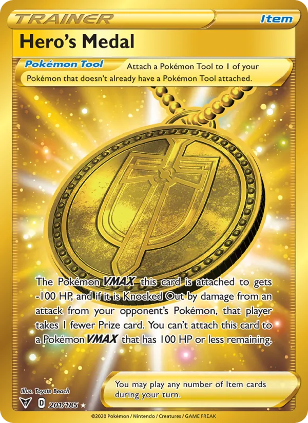Hero's Medal 201/185 Vivid Voltage