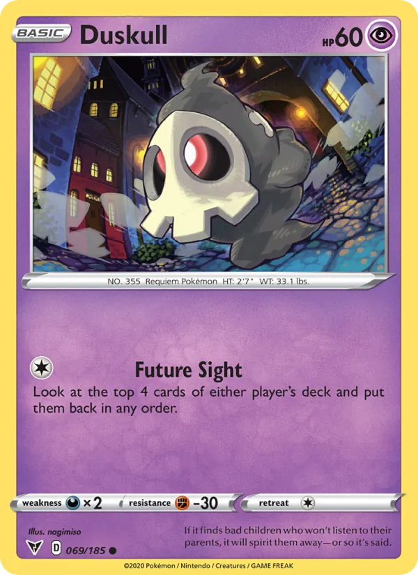 Duskull 69/185 Vivid Voltage