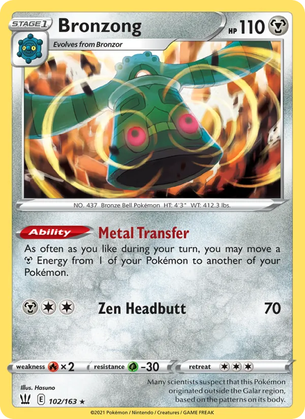 Bronzong 102/163 Battle Styles