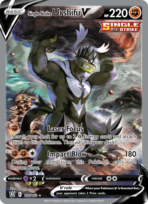 Single Strike Urshifu V 151/163 Battle Styles