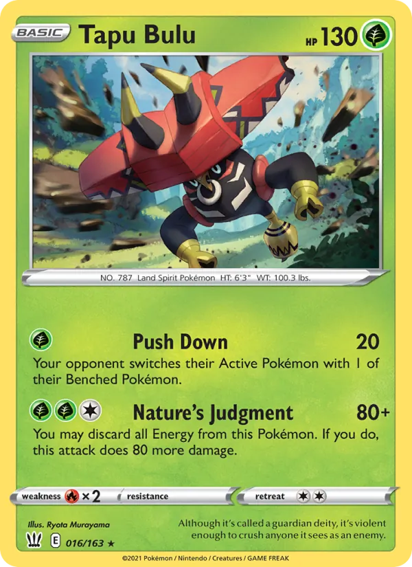 Tapu Bulu 16/163 Battle Styles