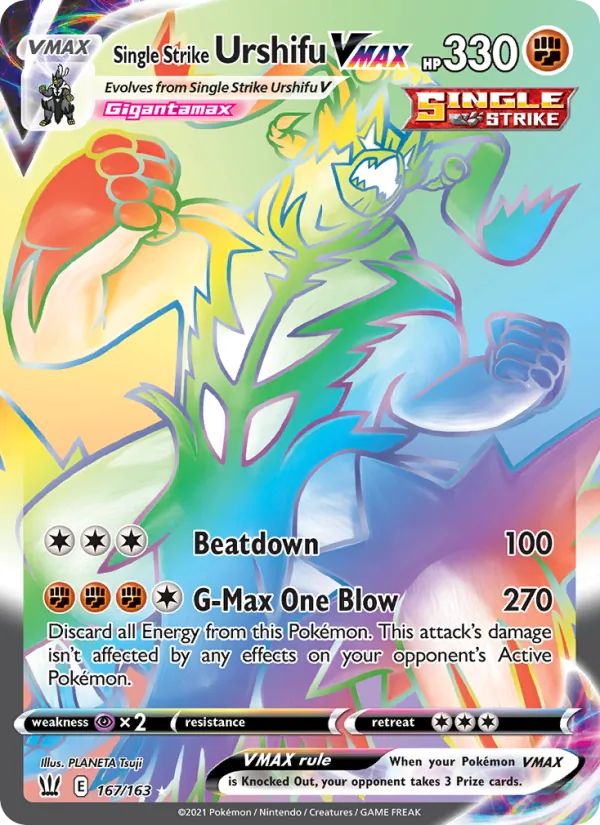 Single Strike Urshifu VMAX 167/163 Battle Styles