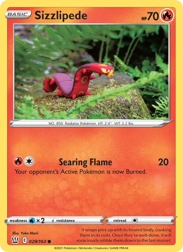 Sizzlipede 29/163 Battle Styles