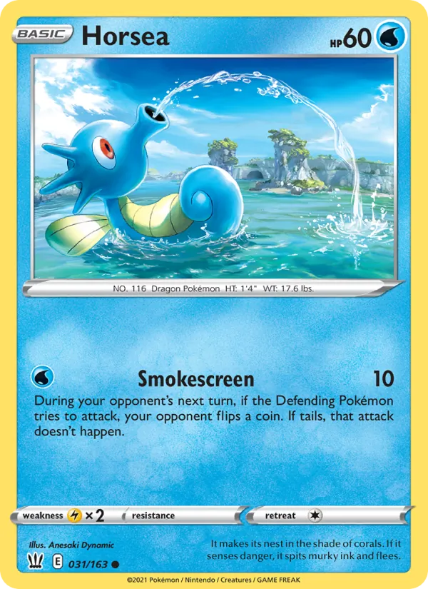 Horsea 31/163 Battle Styles