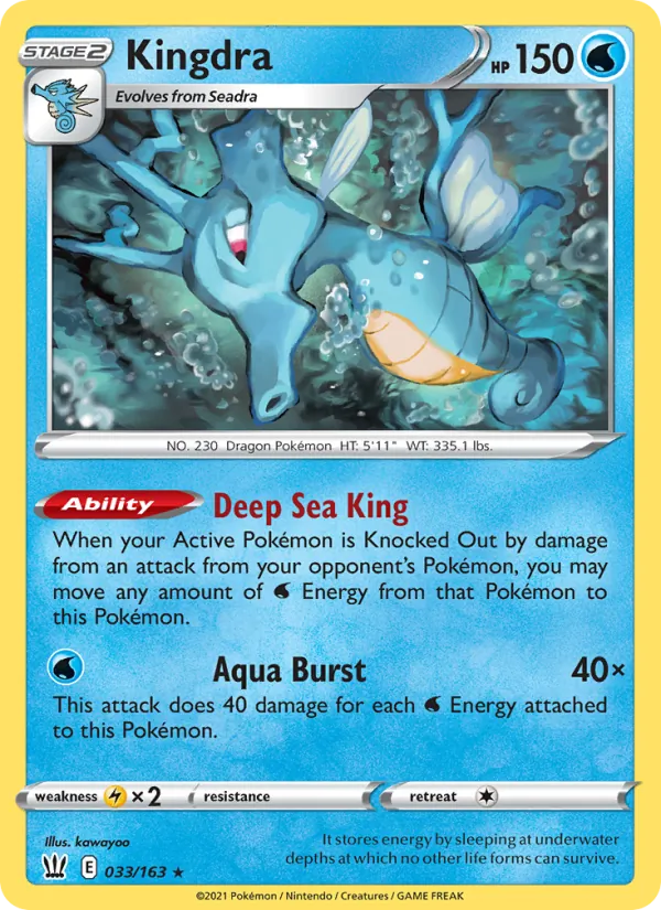 Kingdra 33/163 Battle Styles