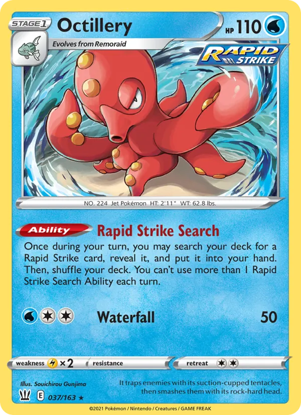 Octillery 37/163 Battle Styles