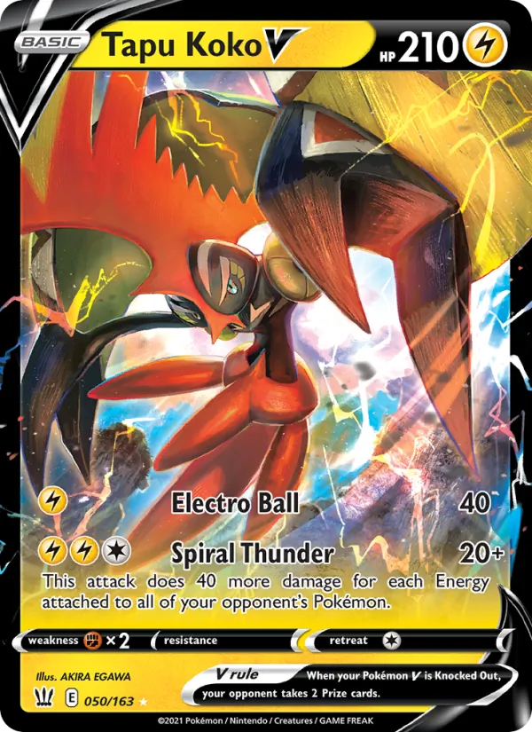 Tapu Koko V 50/163 Battle Styles