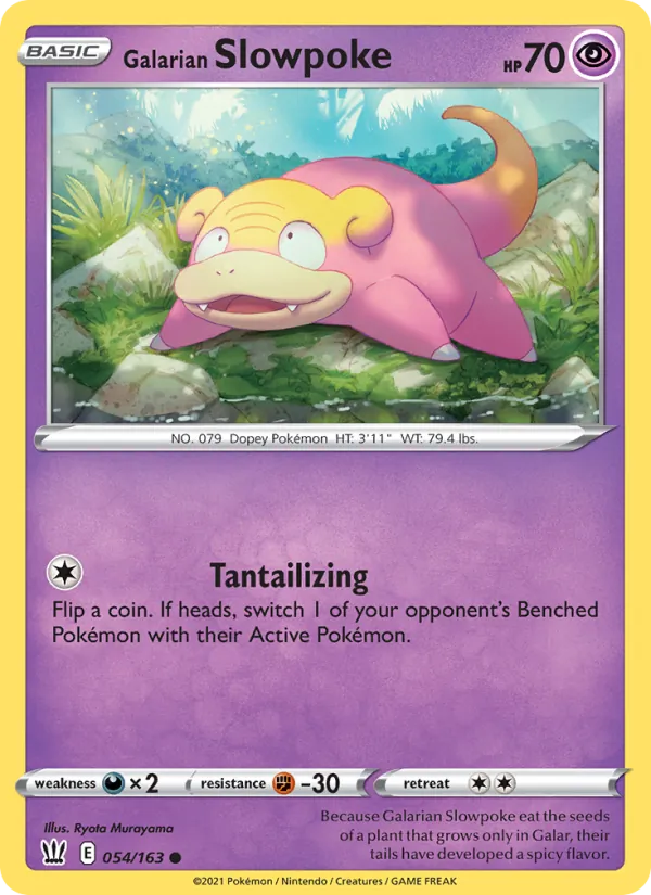 Galarian Slowpoke 54/163 Battle Styles