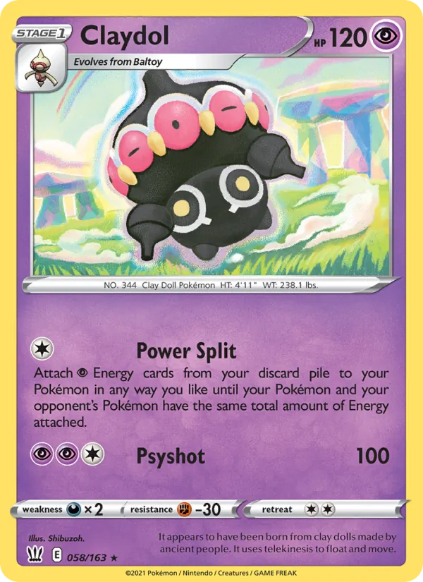 Claydol 58/163 Battle Styles