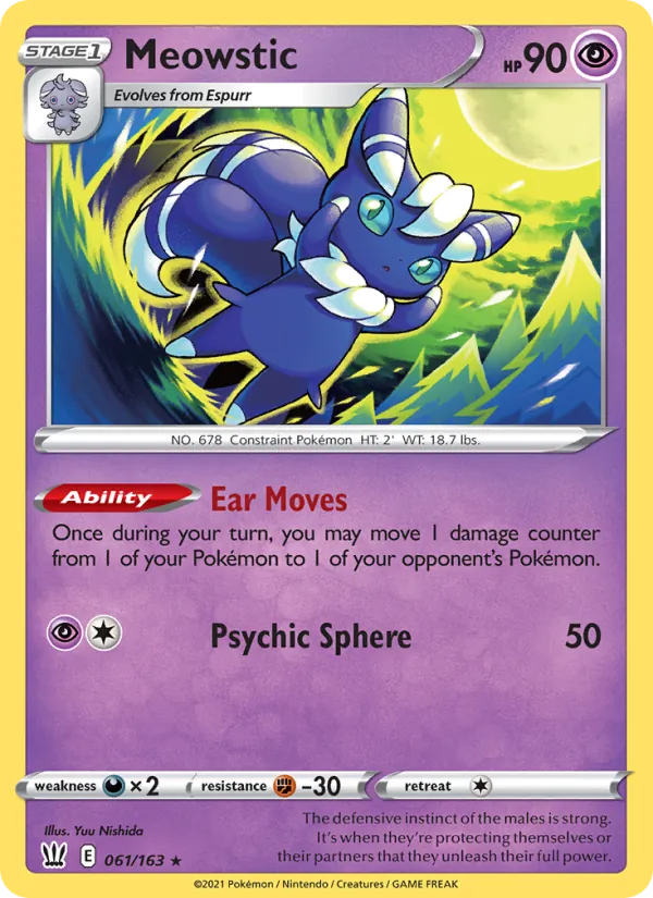 Meowstic 61/163 Battle Styles