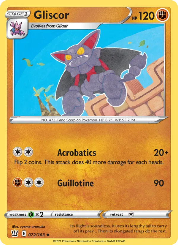 Gliscor 72/163 Battle Styles